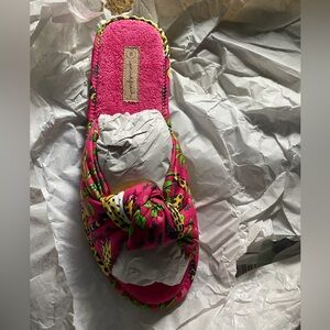 Printfresh Pink Fuchsia Bagheera Print Slippers